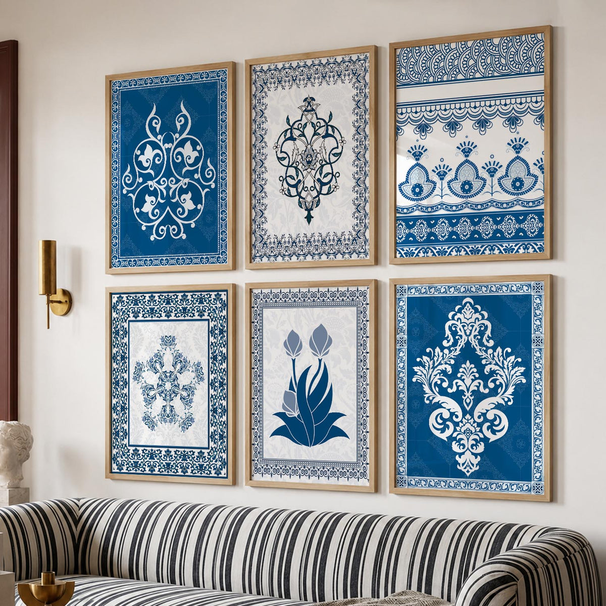 Traditional Wall Art Prints with Frame for Wall Decor