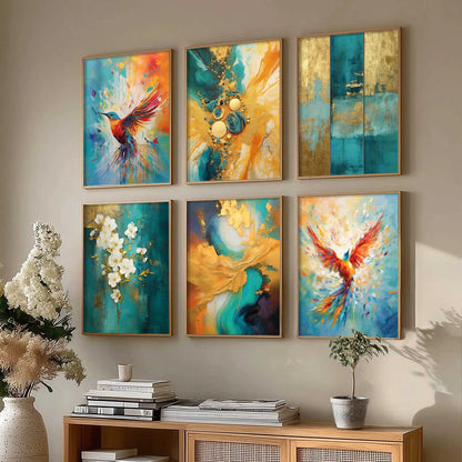 Nature Inspired Framed Art Posters for Home and Office Wall Decor