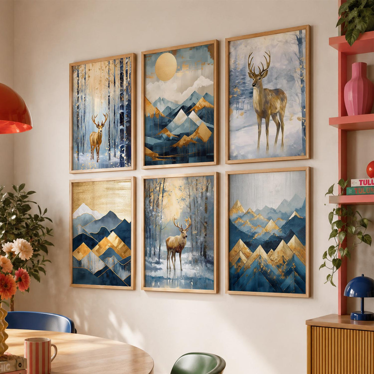 Deer Wall Art Framed Art Posters For Home And Wall Decor