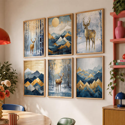 Deer Wall Art Framed Art Posters For Home And Wall Decor
