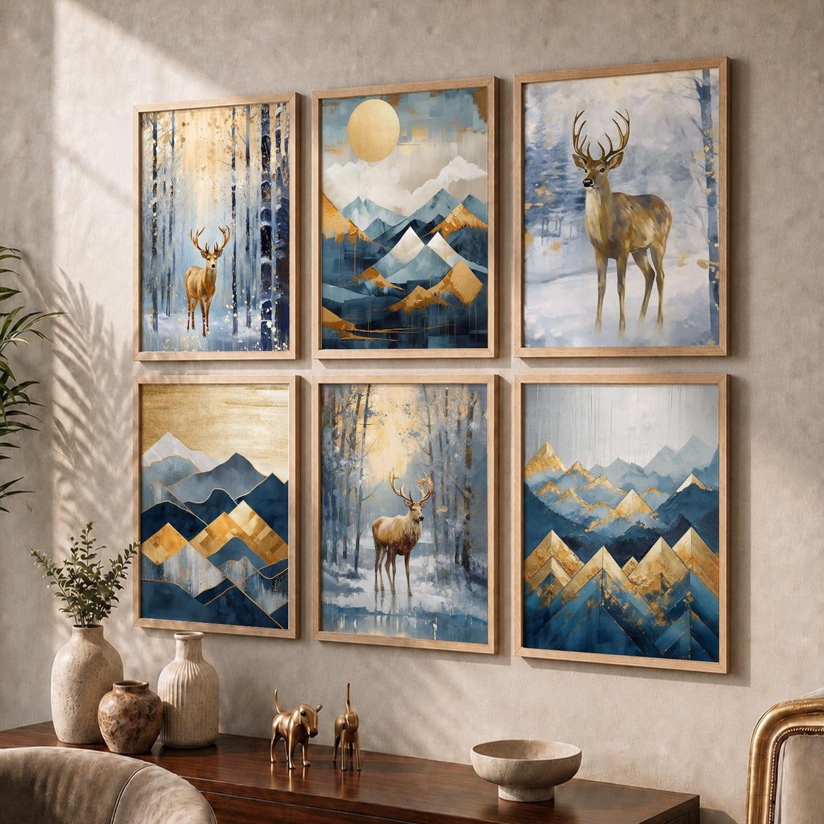 Deer Wall Art Framed Art Posters For Home And Wall Decor
