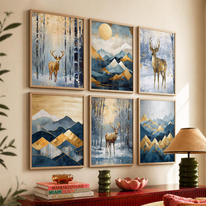 Deer Wall Art Framed Art Posters For Home And Wall Decor