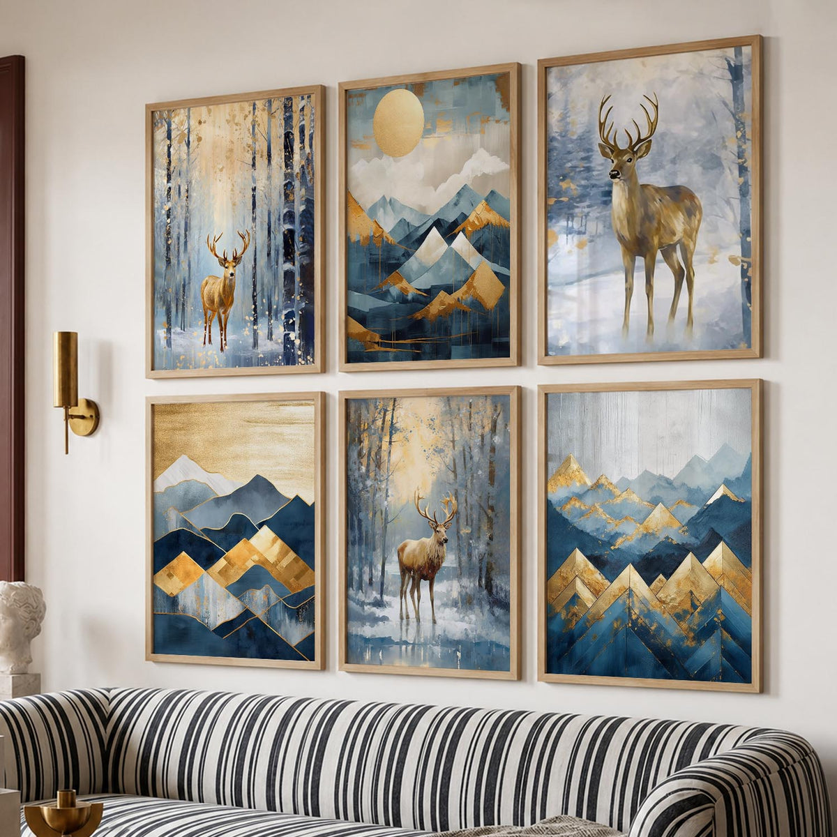 Deer Wall Art Framed Art Posters For Home And Wall Decor