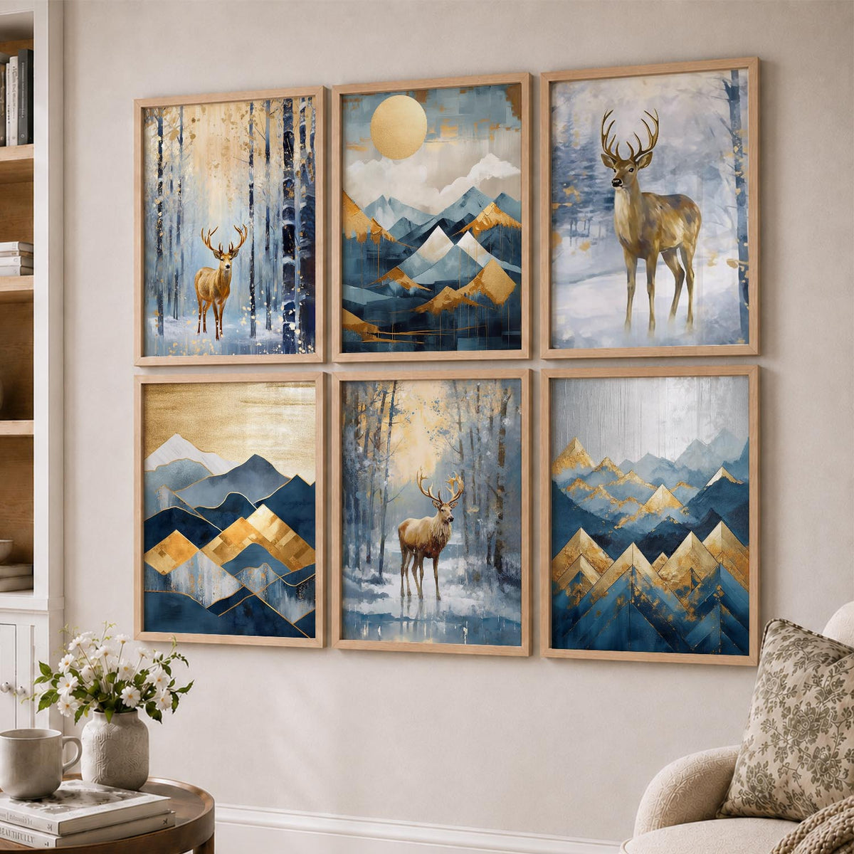 Deer Wall Art Framed Art Posters For Home And Wall Decor