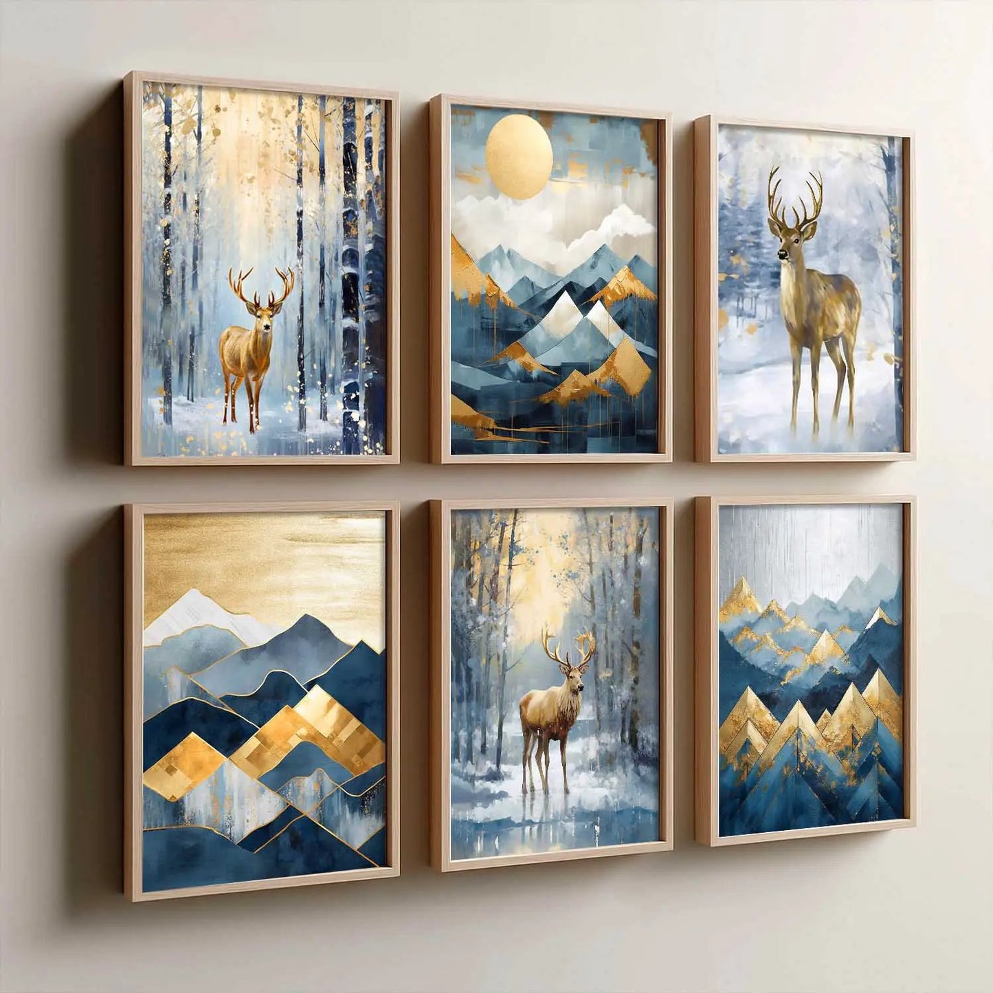 Deer Wall Art Framed Art Posters For Home And Wall Decor