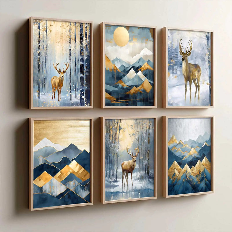 Deer Wall Art Framed Art Posters For Home And Wall Decor