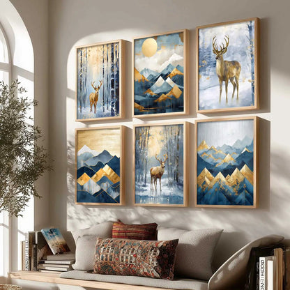 Deer Wall Art Framed Art Posters For Home And Wall Decor