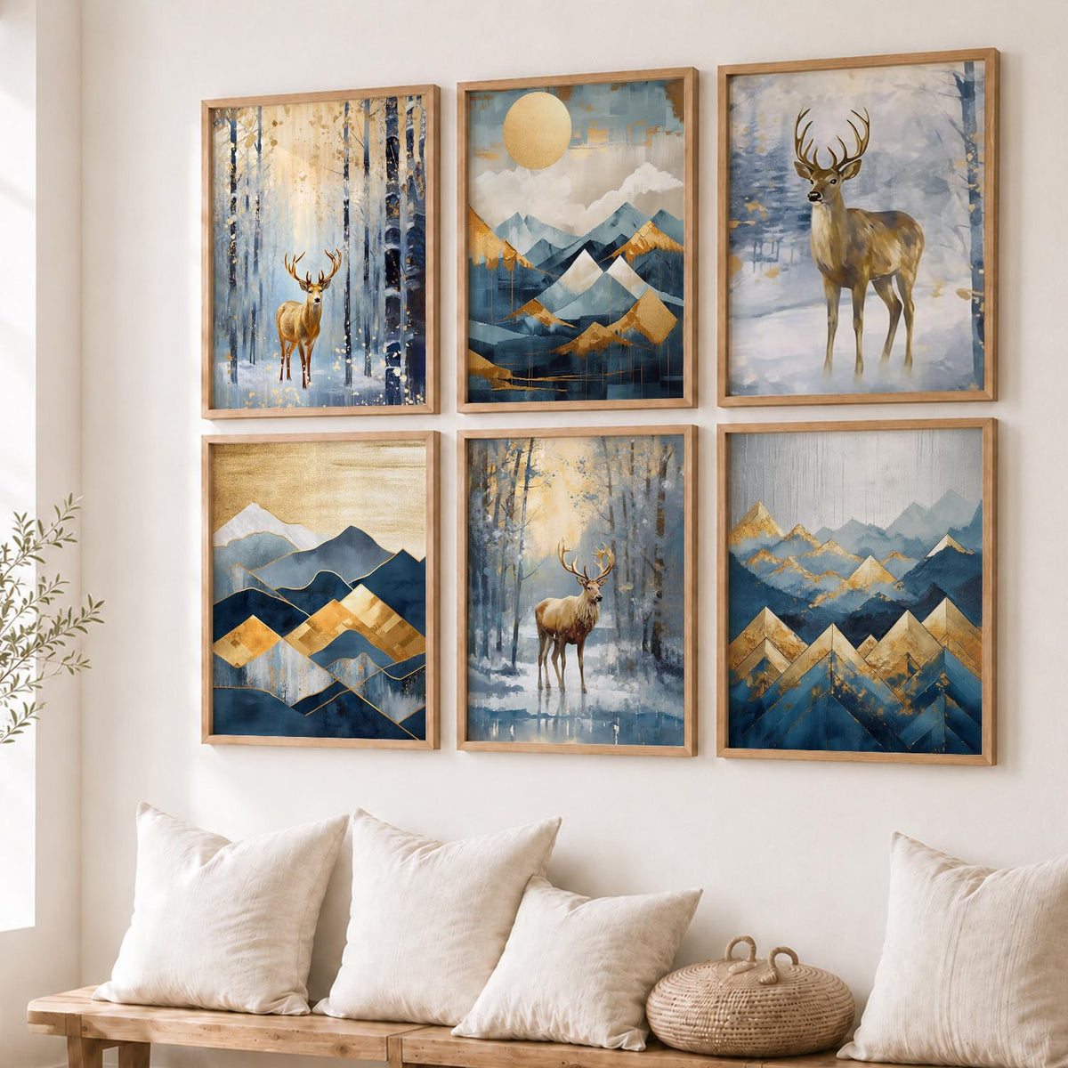 Deer Wall Art Framed Art Posters For Home And Wall Decor