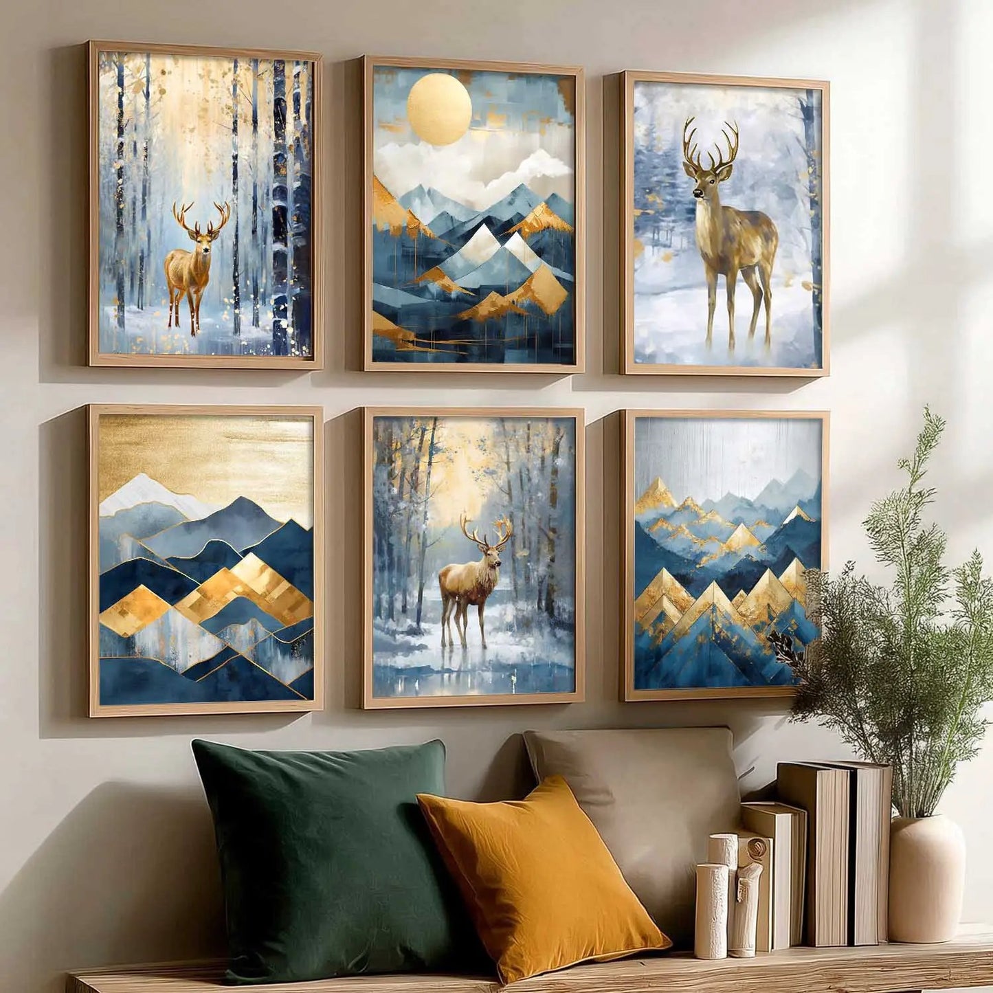 Deer Wall Art Framed Art Posters For Home And Wall Decor