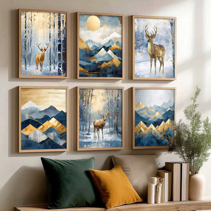 Deer Wall Art Framed Art Posters For Home And Wall Decor