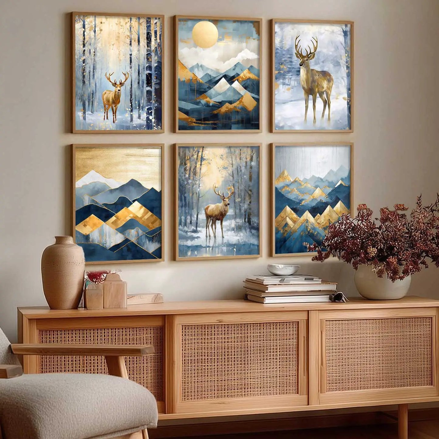 Deer Wall Art Framed Art Posters For Home And Wall Decor