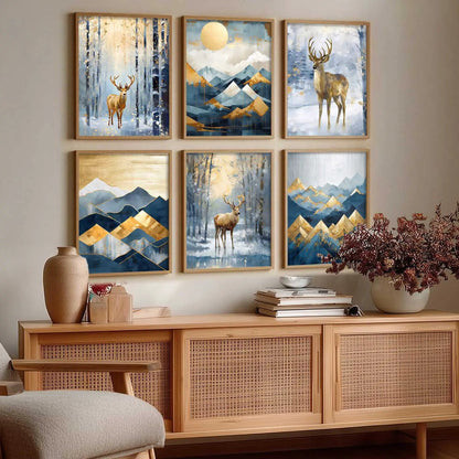 Deer Wall Art Framed Art Posters For Home And Wall Decor