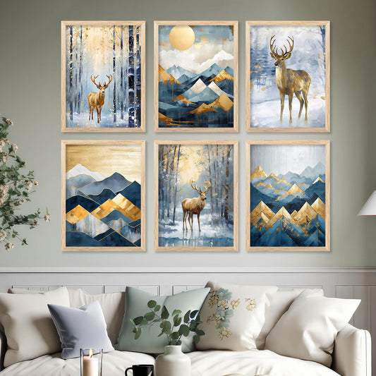 Deer Wall Art Framed Art Posters For Home And Wall Decor