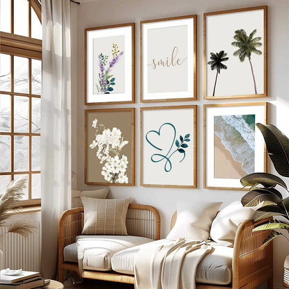 Nature Inspired Framed Art Posters for Home and Office Wall Decor