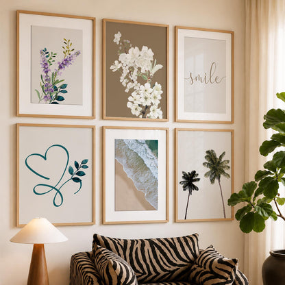 Nature Inspired Framed Art Posters for Home and Office Wall Decor