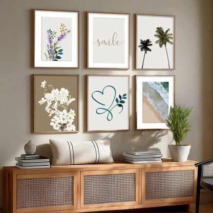 Nature Inspired Framed Art Posters for Home and Office Wall Decor