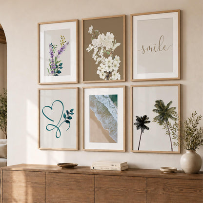 Nature Inspired Framed Art Posters for Home and Office Wall Decor