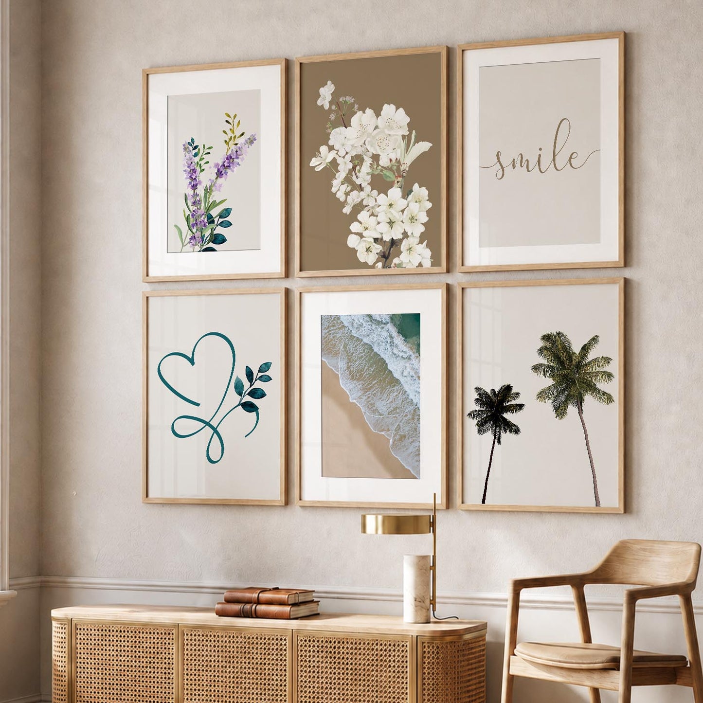 Nature Inspired Framed Art Posters for Home and Office Wall Decor