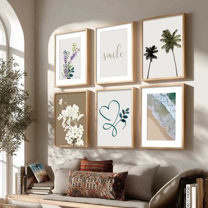 Nature Inspired Framed Art Posters for Home and Office Wall Decor