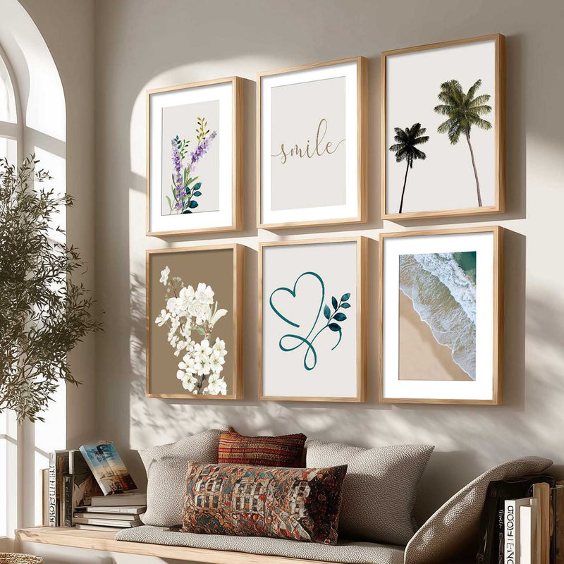 Nature Inspired Framed Art Posters for Home and Office Wall Decor