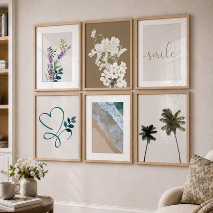 Nature Inspired Framed Art Posters for Home and Office Wall Decor