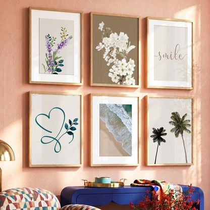 Nature Inspired Framed Art Posters for Home and Office Wall Decor