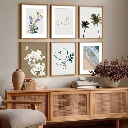 Nature Inspired Framed Art Posters for Home and Office Wall Decor