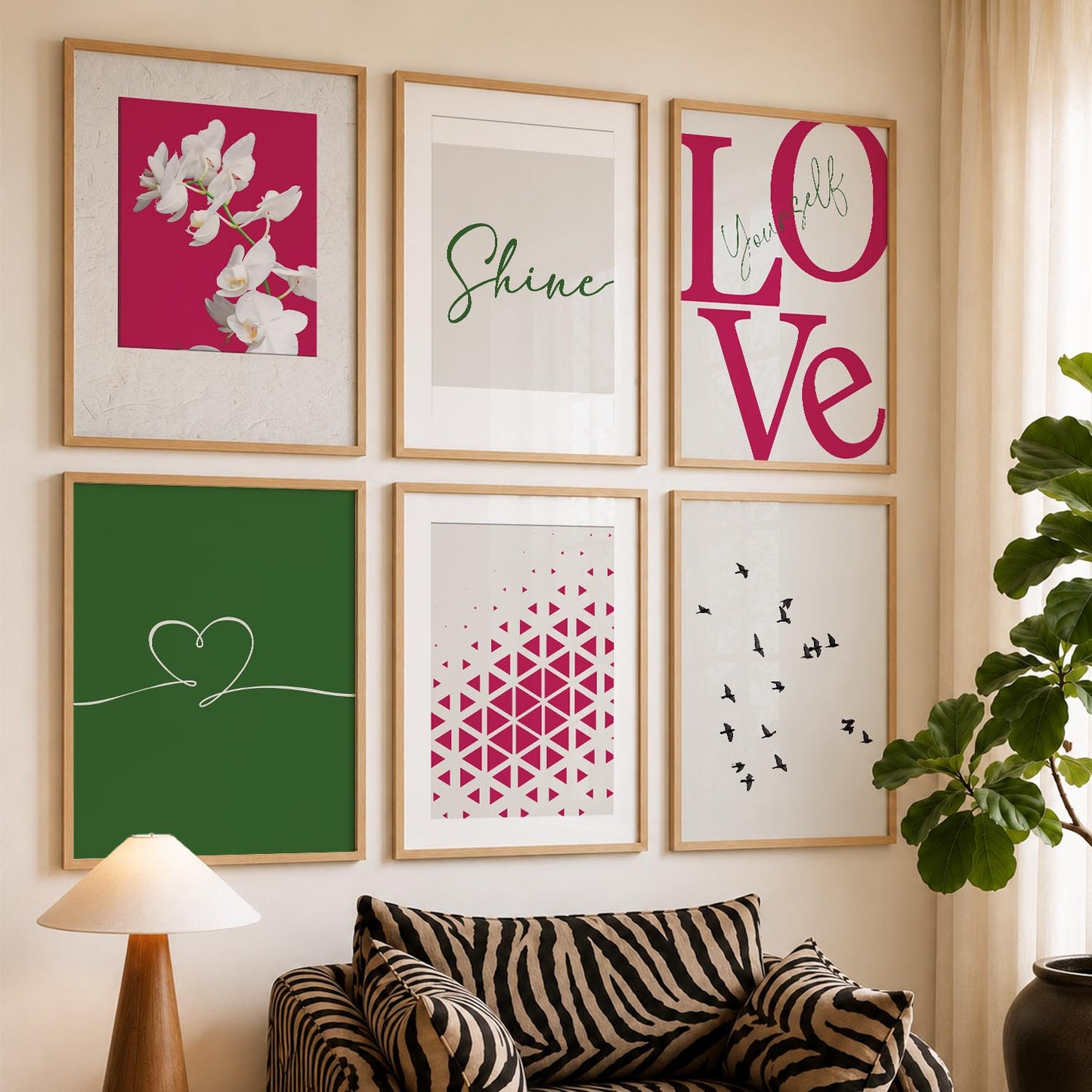 Modern Wall Art For Wall And Home Decor Poster With Frame