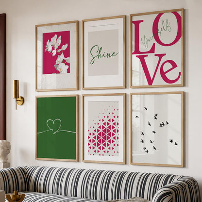 Modern Wall Art For Wall And Home Decor Poster With Frame