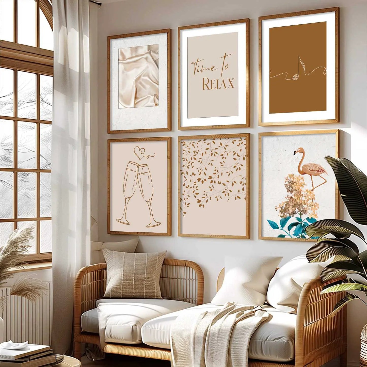 Modern Art Wall Decor Print with Frame for Wall Decoration