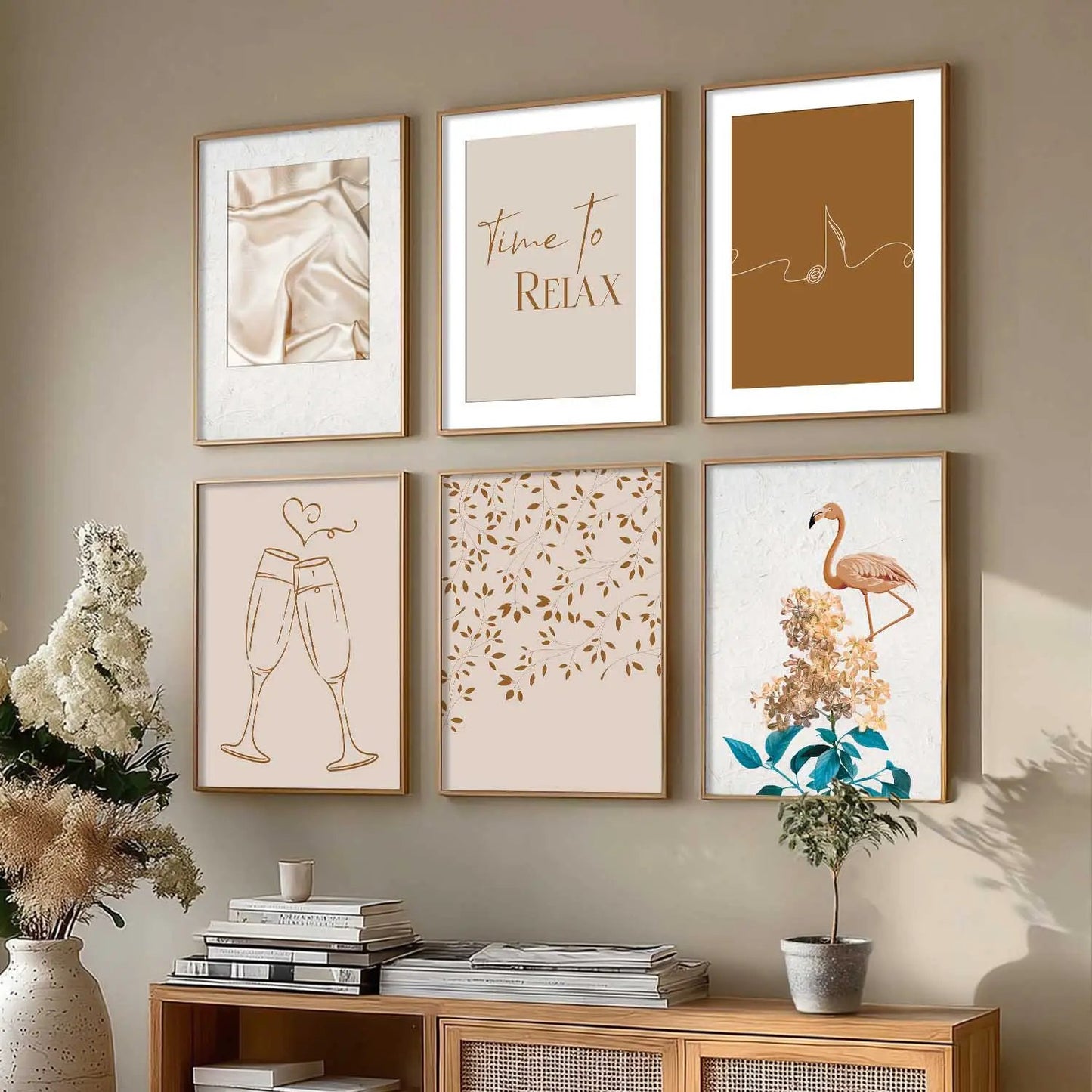Modern Art Wall Decor Print with Frame for Wall Decoration