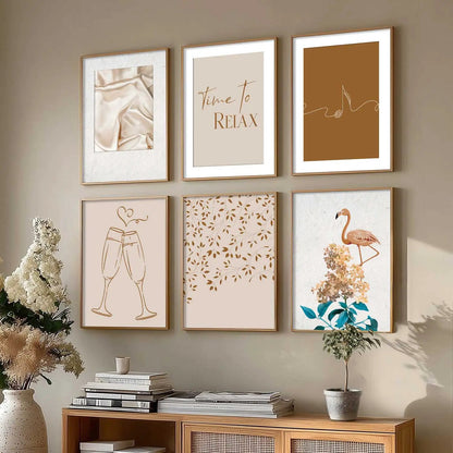 Modern Art Wall Decor Print with Frame for Wall Decoration