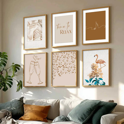 Modern Art Wall Decor Print with Frame for Wall Decoration