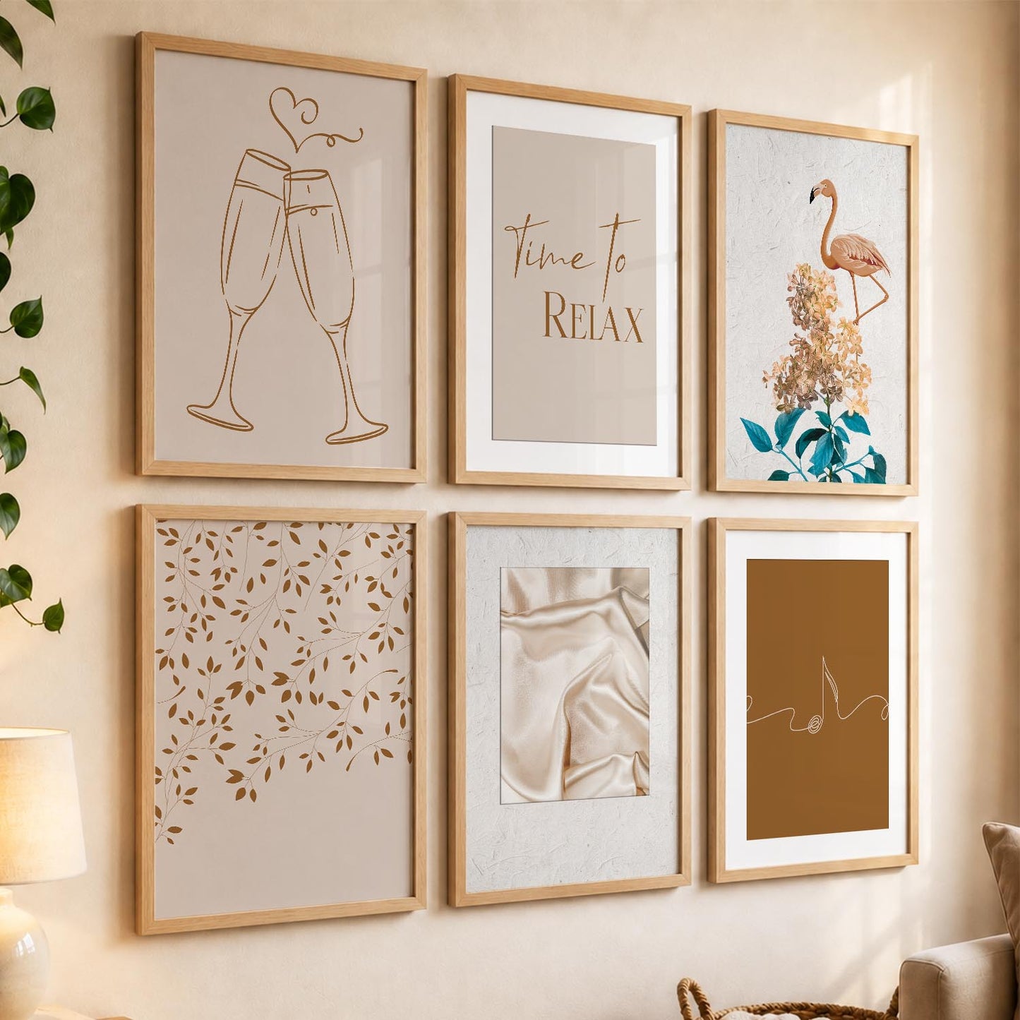 Modern Art Wall Decor Print with Frame for Wall Decoration