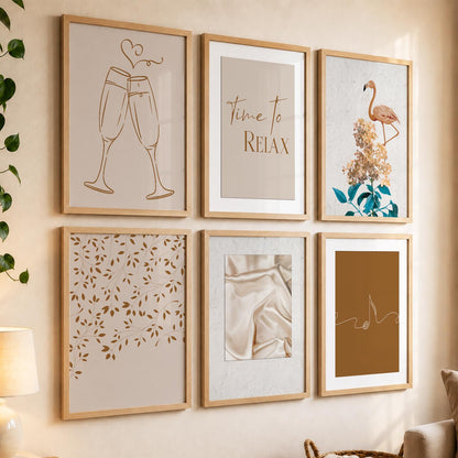 Modern Art Wall Decor Print with Frame for Wall Decoration