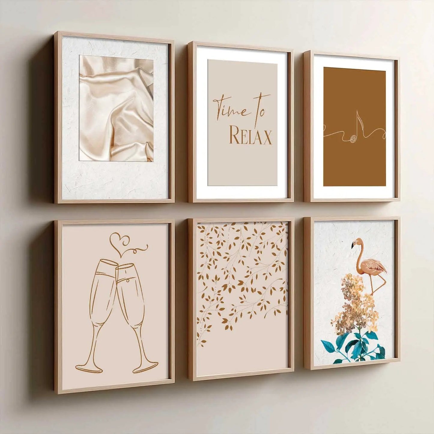 Modern Art Wall Decor Print with Frame for Wall Decoration