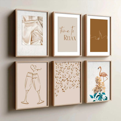 Modern Art Wall Decor Print with Frame for Wall Decoration
