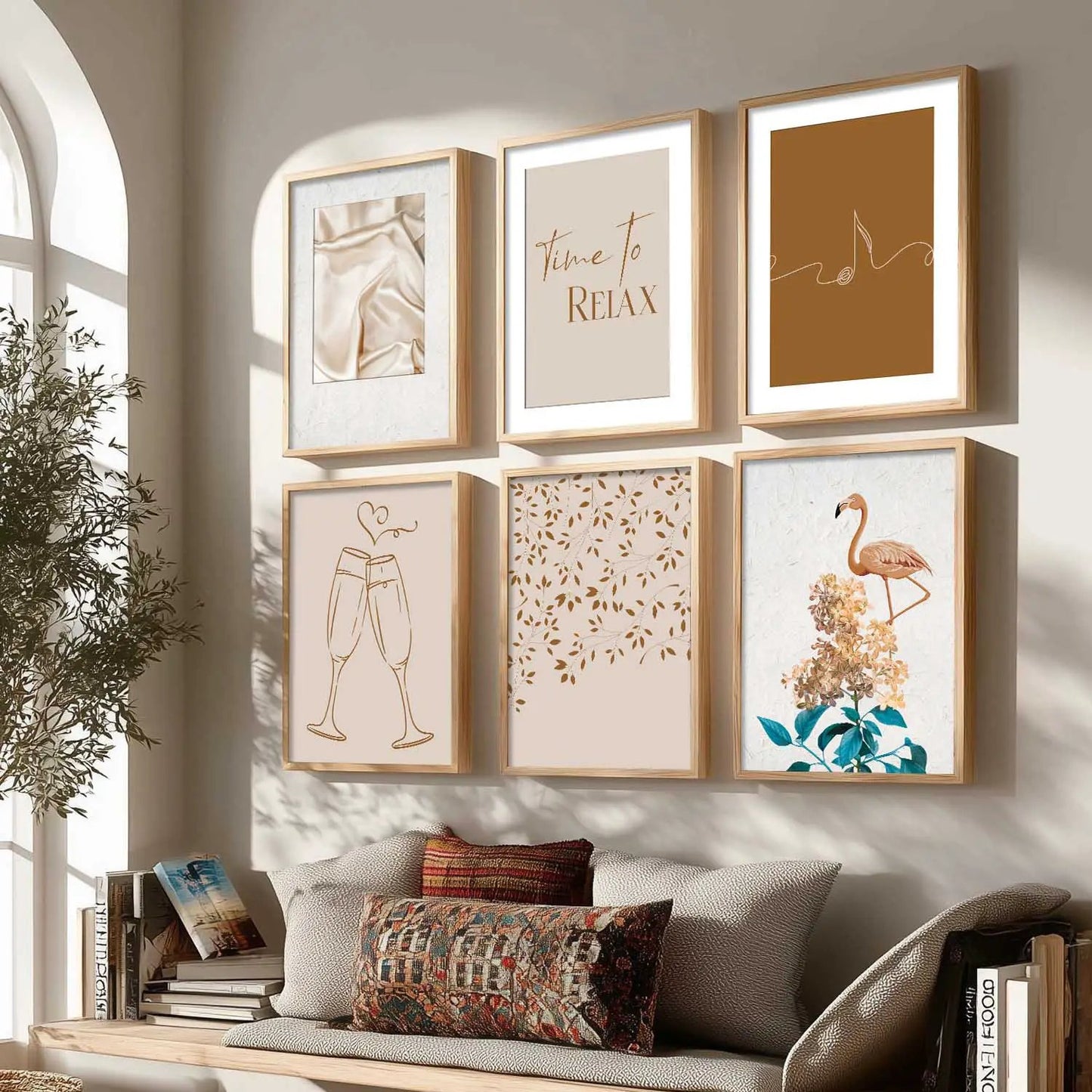 Modern Art Wall Decor Print with Frame for Wall Decoration