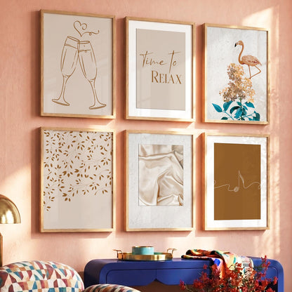 Modern Art Wall Decor Print with Frame for Wall Decoration