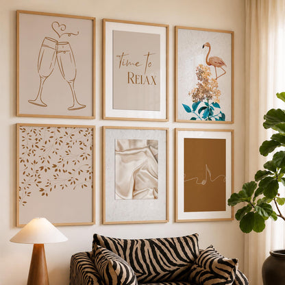Modern Art Wall Decor Print with Frame for Wall Decoration