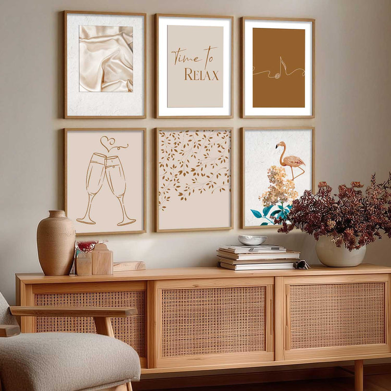 Modern Art Wall Decor Print with Frame for Wall Decoration