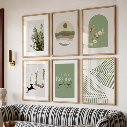 Nature Inspired Framed Art Posters for Home and Office Wall Decor