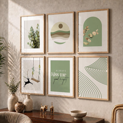 Nature Inspired Framed Art Posters for Home and Office Wall Decor