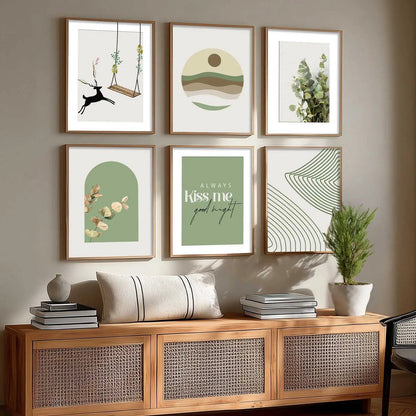 Nature Inspired Framed Art Posters for Home and Office Wall Decor