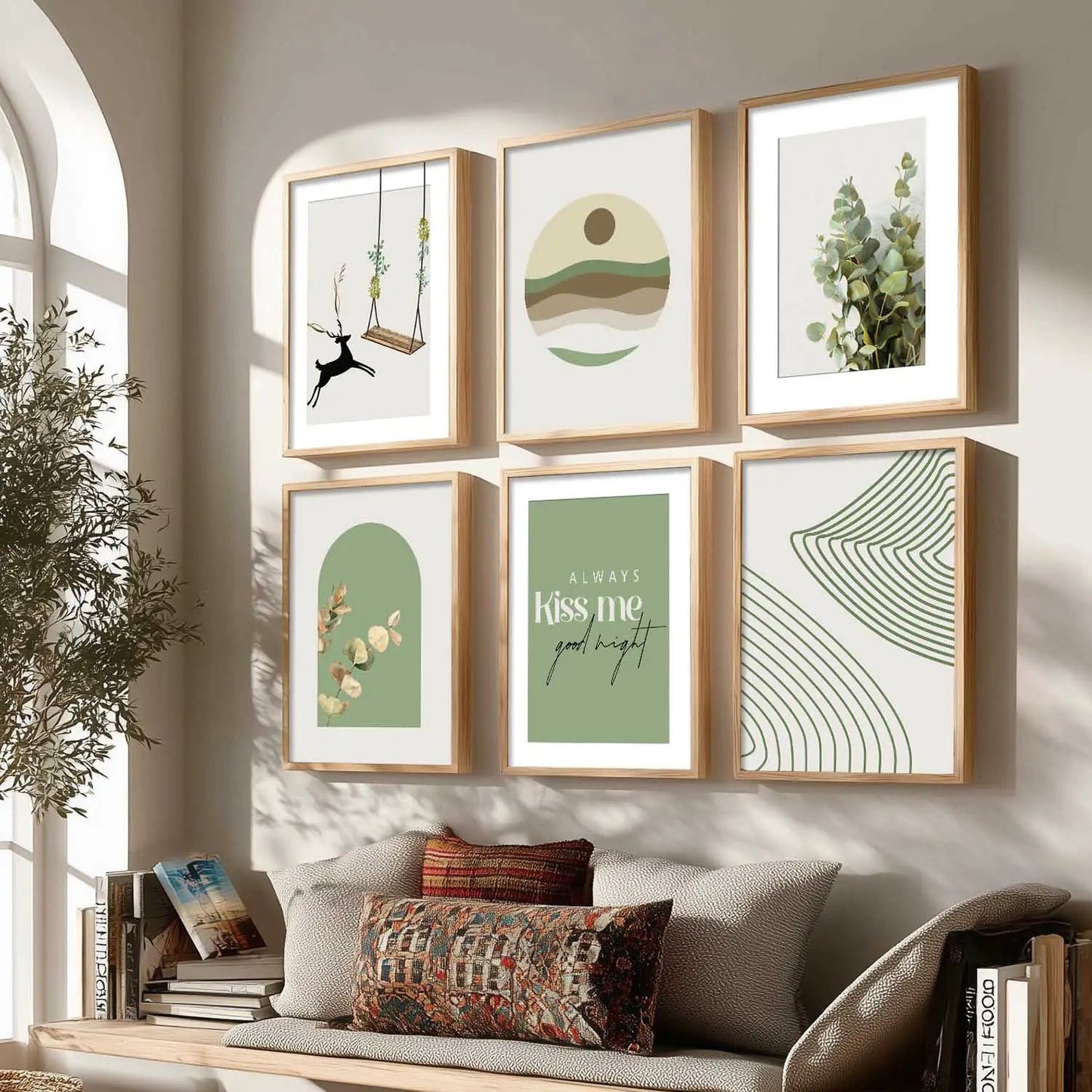 Nature Inspired Framed Art Posters for Home and Office Wall Decor