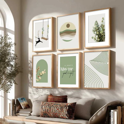 Nature Inspired Framed Art Posters for Home and Office Wall Decor