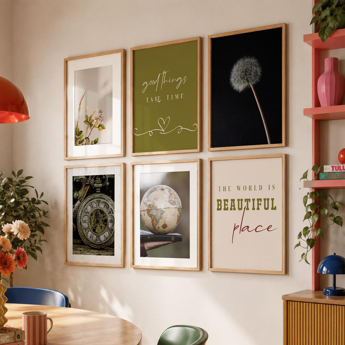 Modern Art Poster With Frame For Home And Wall Decor