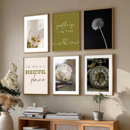 Modern Art Poster With Frame For Home And Wall Decor