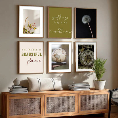 Modern Art Poster With Frame For Home And Wall Decor