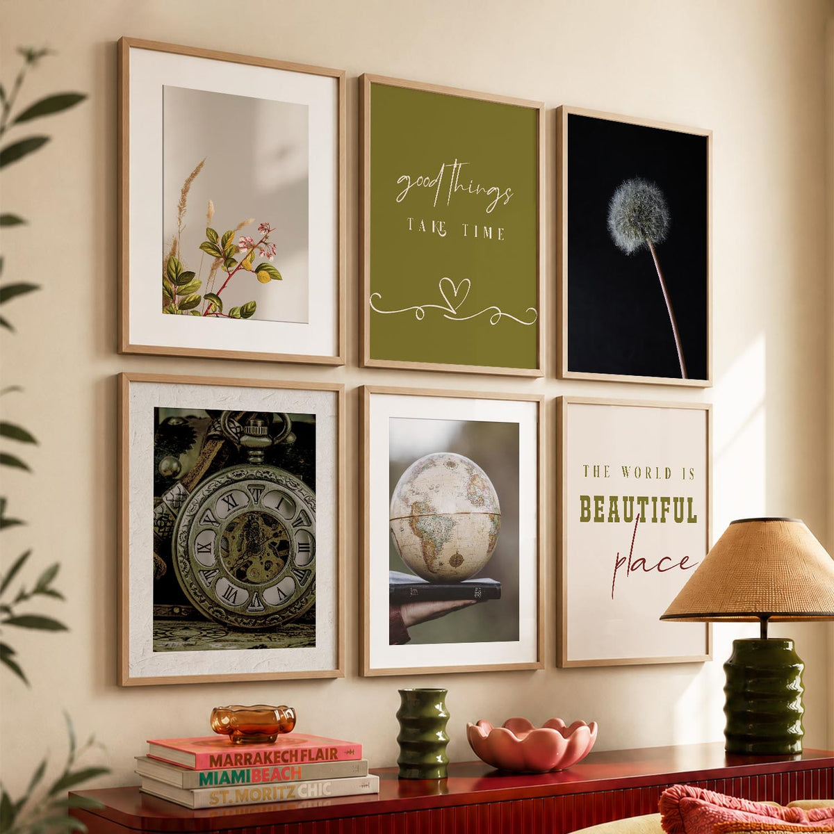 Modern Art Poster With Frame For Home And Wall Decor